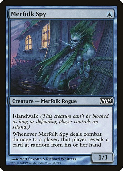 Merfolk Spy (M14) #62 Common (Lightly Played) Magic 2014 (M14) Magic: 2013