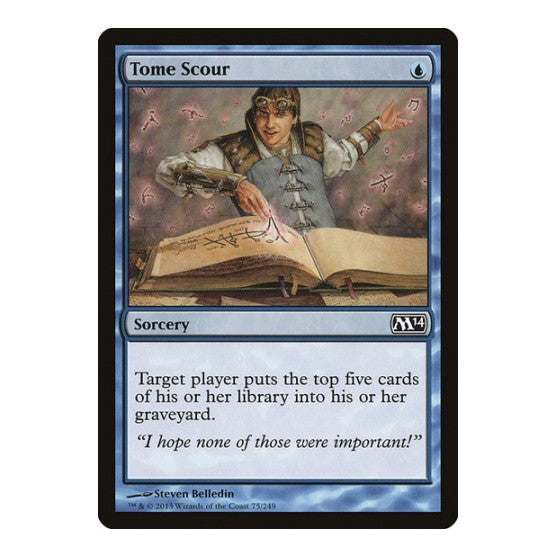 Tome Scour (M14) #75 Common (Lightly Played) Magic 2014 (M14) Magic: The Gathering: 2013