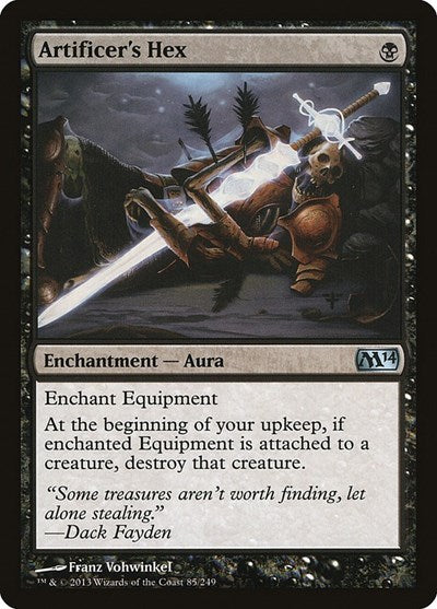 Artificers Hex (M14) #85 Uncommon (Lightly Played) Magic 2014 (M14) Magic: 2013