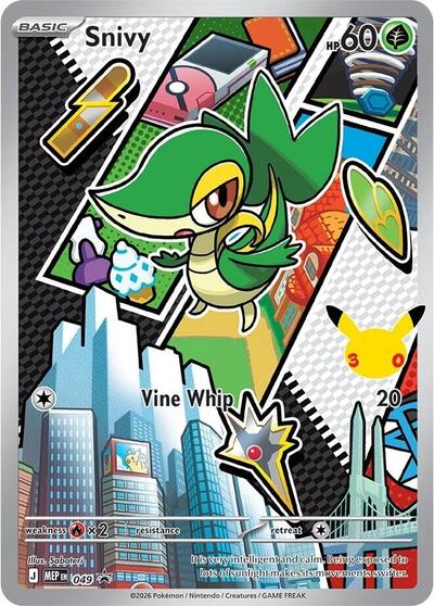 Snivy - 049 (MEP) #049 Promo (Holofoil Near Mint) ME: Mega Evolution Promo Pokemon: 2025