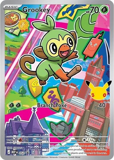 Grookey - 052 (MEP) #052 Promo (Holofoil Near Mint) ME: Mega Evolution Promo Pokemon: 2025