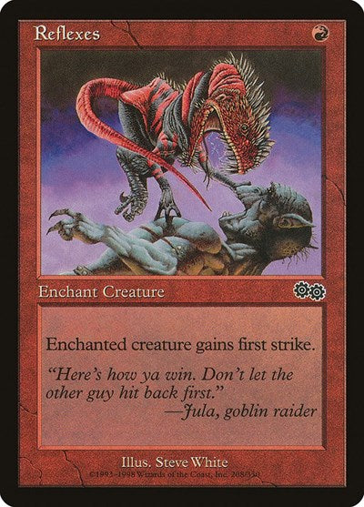 1998 Magic: Urza's Saga (USG) - Reflexes (#208, Common) (Lightly Played)