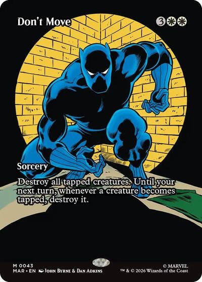 Dont Move Borderless (MAR) #43 Mythic Rare (Near Mint) Marvel Universe Eternal-Legal Magic: The Gathering: 2025