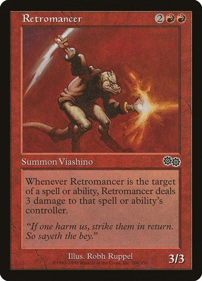 Retromancer (USG) #209 Common (Lightly Played) Urza's Saga Magic: The Gathering: 1998