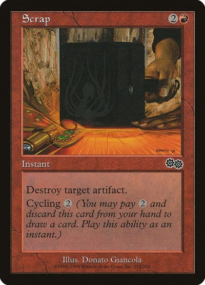 1998 Magic: Urza's Saga (USG) - Scrap (#213, Common) (Lightly Played)