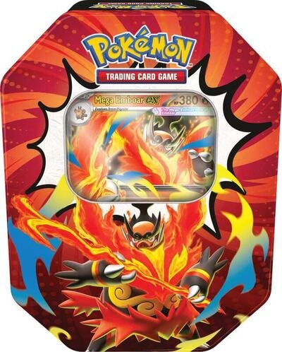 Ascended Heroes Tin [Mega Emboar ex] (ASC) Double Rare (Unopened) ME: Ascended Heroes Pokemon: 2026
