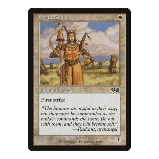 Serra Zealot (USG) #46 Common (Lightly Played) Urza's Saga Magic: The Gathering: 1998