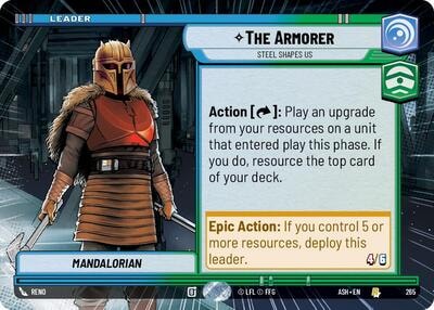The Armorer - Steel Shapes Us (Hyperspace) (ASH) #265 Rare (Near Mint) Ashes of the Empire Star Wars: Unlimited: 2026
