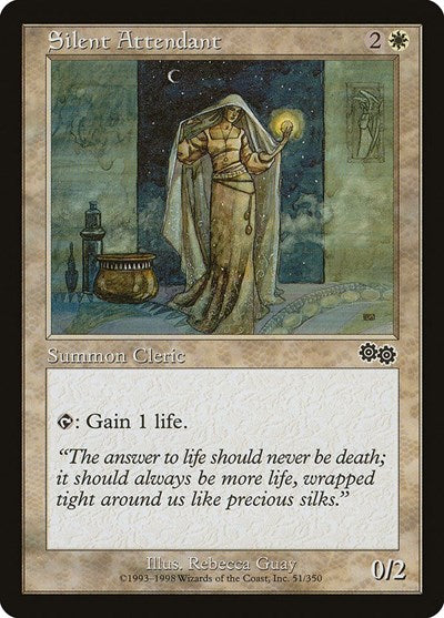 Silent Attendant (USG) #51 Common Urza's Saga Magic: The Gathering: 1998