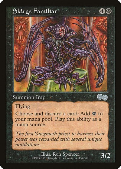 Skirge Familiar (USG) #157 Uncommon (Heavily Played) Urza's Saga Magic: 1998