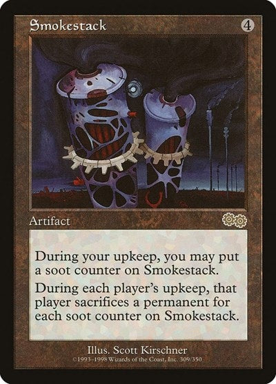 Smokestack (USG) #309 Rare (Lightly Played) Urza's Saga Magic: The Gathering: 1998