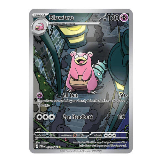 Slowbro - 090/084 (PBL) #090/084 Illustration Rare (Holofoil Near Mint) ME05: Pitch Black Pokemon: 2026