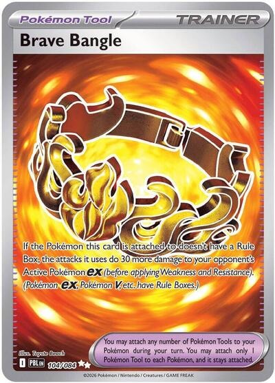 Brave Bangle (PBL) #104/084 Ultra Rare (Holofoil Near Mint) ME05: Pitch Black Pokemon: 2026