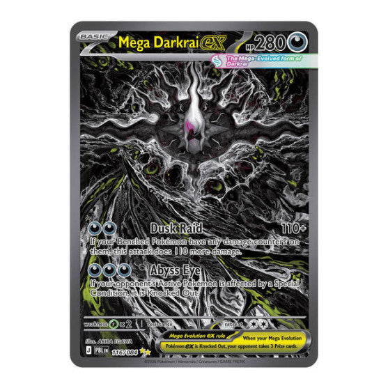 Mega Darkrai ex - 116/084 (PBL) #116/084 Special Illustration Rare (Holofoil Near Mint) ME05: Pitch Black Pokemon: 2026