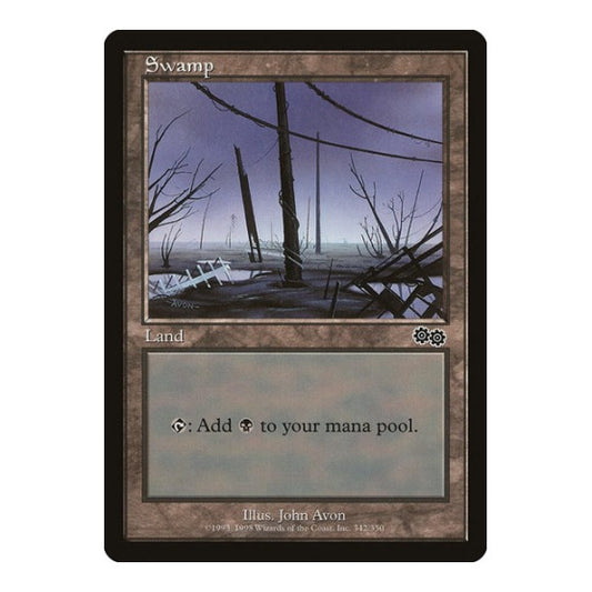 Swamp (342) (USG) #342 Land Urza's Saga Magic: The Gathering: 1998