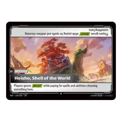 Heisho, Shell of the World (VEN) #158/166 Uncommon (Near Mint) Vendetta Riftbound: League of Legends Trading Card Game: 2026