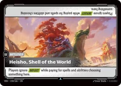 Heisho, Shell of the World (VEN) #158/166 Uncommon (Near Mint) Vendetta Riftbound: League of Legends Trading Card Game: 2026