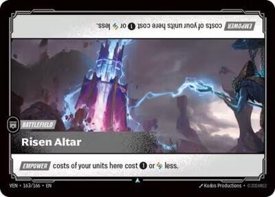 Risen Altar (VEN) #163/166 Uncommon (Near Mint) Vendetta Riftbound: League of Legends Trading Card Game: 2026