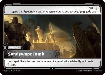 Sandswept Tomb (VEN) #164/166 Uncommon (Near Mint) Vendetta Riftbound: League of Legends Trading Card Game: 2026