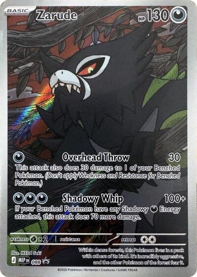 Zarude - 088 (MEP) #088 Promo (Holofoil Near Mint) ME: Mega Evolution Promo Pokemon: 2025