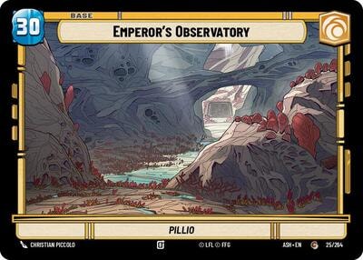 Emperor's Observatory // Advantage (ASH) #25/264 // T02 Common (Near Mint) Ashes of the Empire Star Wars: Unlimited: 2026
