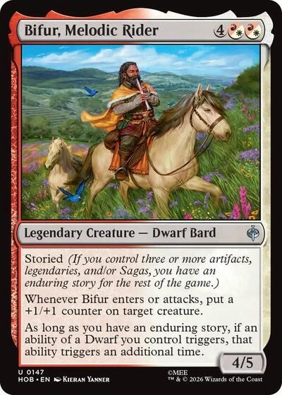 Bifur Melodic Rider (HOB) #147 Uncommon (Lightly Played) The Hobbit Magic: The Gathering: 2026