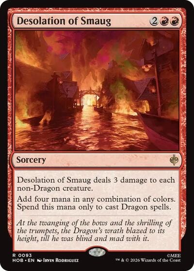 Desolation of Smaug (HOB) #93 Rare (Lightly Played) The Hobbit Magic: The Gathering: 2026