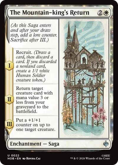 The Mountain kings Return (HOB) #22 Uncommon (Lightly Played) The Hobbit Magic: The Gathering: 2026