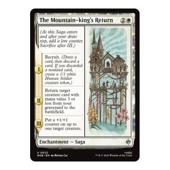 The Mountain-king's Return (HOB) #22 Uncommon (Lightly Played) The Hobbit Magic: The Gathering: 2026