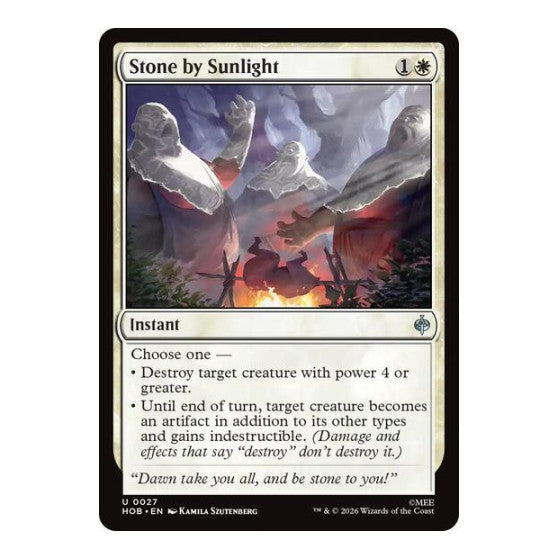 Stone by Sunlight (HOB) #27 Uncommon (Lightly Played) The Hobbit Magic: The Gathering: 2026