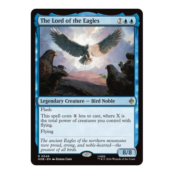 The Lord of the Eagles (HOB) #46 Rare (Foil Near Mint) The Hobbit Magic: The Gathering: 2026