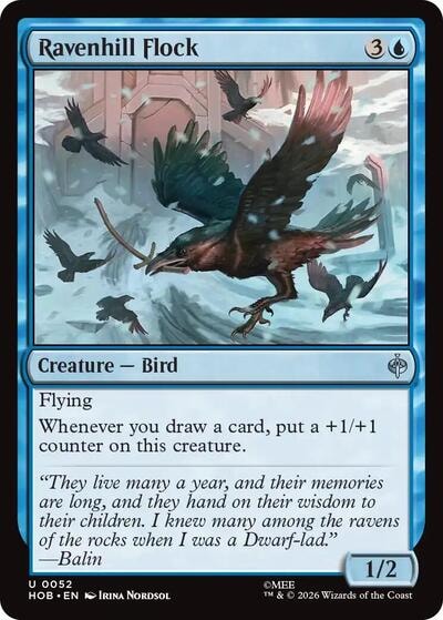 Ravenhill Flock (HOB) #52 Uncommon (Lightly Played) The Hobbit Magic: The Gathering: 2026