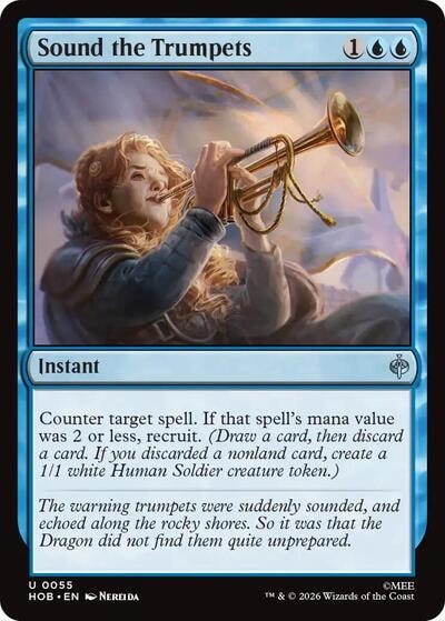 Sound the Trumpets (HOB) #55 Uncommon (Lightly Played) The Hobbit Magic: The Gathering: 2026
