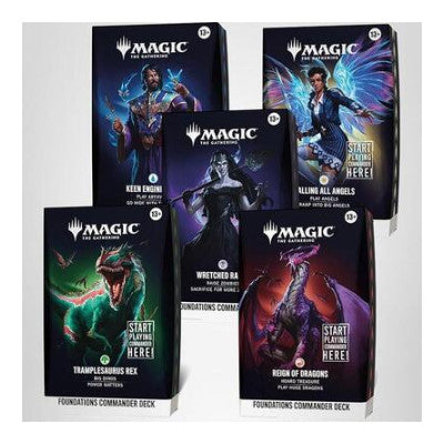 Foundations Commander Decks [Set of 5] (FDC) (Unopened) Commander: Foundations Magic: The Gathering: 2024