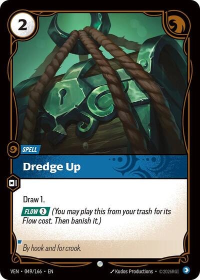 Dredge Up (VEN) #049/166 Common (Near Mint) Vendetta Riftbound: League of Legends Trading Card Game: 2026