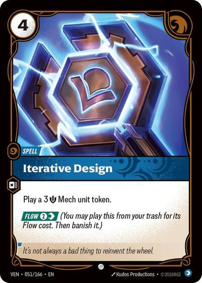 Iterative Design (VEN) #051/166 Common (Near Mint) Vendetta Riftbound: League of Legends Trading Card Game: 2026