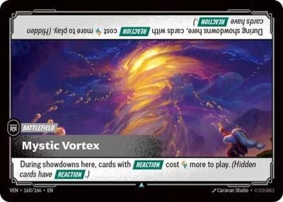 Mystic Vortex (VEN) #160/166 Uncommon (Near Mint) Vendetta Riftbound: League of Legends Trading Card Game: 2026