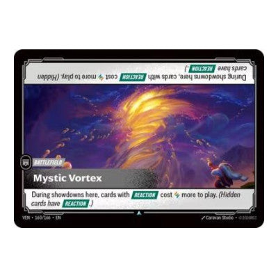Mystic Vortex (VEN) #160/166 Uncommon (Near Mint) Vendetta Riftbound: League of Legends Trading Card Game: 2026