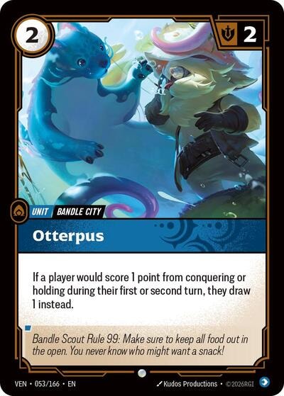 Otterpus (VEN) #053/166 Common (Near Mint) Vendetta Riftbound: League of Legends Trading Card Game: 2026