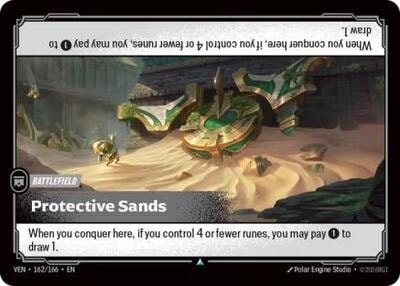 Protective Sands (VEN) #162/166 Uncommon (Near Mint) Vendetta Riftbound: League of Legends Trading Card Game: 2026