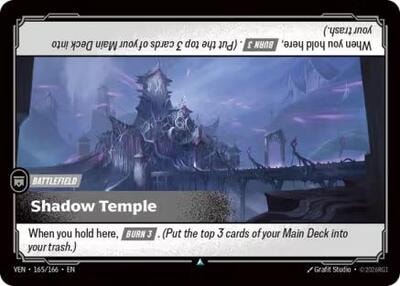 Shadow Temple (VEN) #165/166 Uncommon (Near Mint) Vendetta Riftbound: League of Legends Trading Card Game: 2026