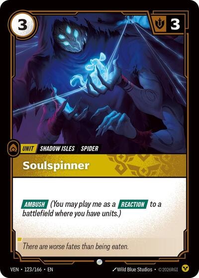 Soulspinner (VEN) #123/166 Common (Near Mint) Vendetta Riftbound: League of Legends Trading Card Game: 2026