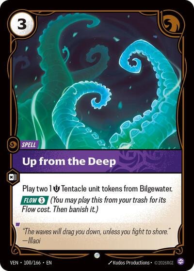 Up from the Deep (VEN) #100/166 Common (Near Mint) Vendetta Riftbound: League of Legends Trading Card Game: 2026