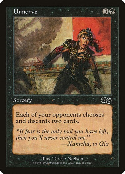 Unnerve (USG) #162 Common (Moderately Played) Urza's Saga Magic: The Gathering: 1998