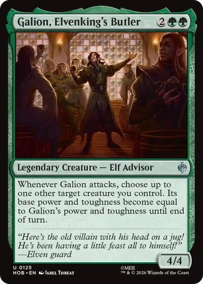 Galion Elvenkings Butler (HOB) #125 Uncommon (Lightly Played) The Hobbit Magic: The Gathering: 2026