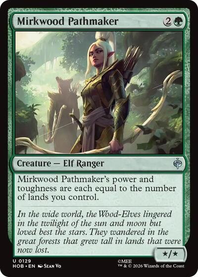 Mirkwood Pathmaker (HOB) #129 Uncommon (Lightly Played) The Hobbit Magic: The Gathering: 2026