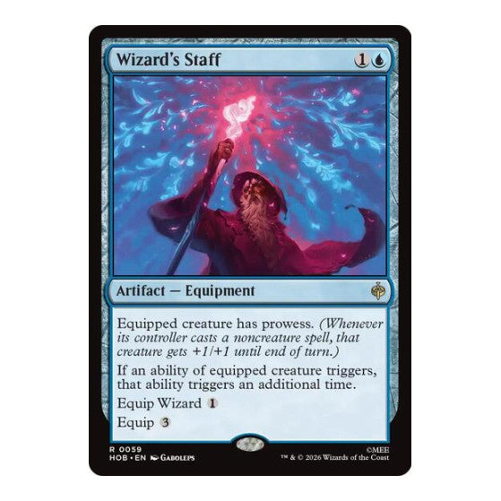 Wizard's Staff (HOB) #59 Rare (Lightly Played) The Hobbit Magic: The Gathering: 2026