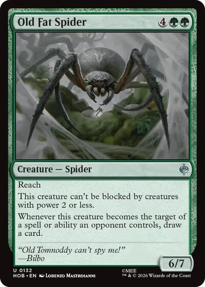 Old Fat Spider (HOB) #132 Uncommon (Lightly Played) The Hobbit Magic: The Gathering: 2026