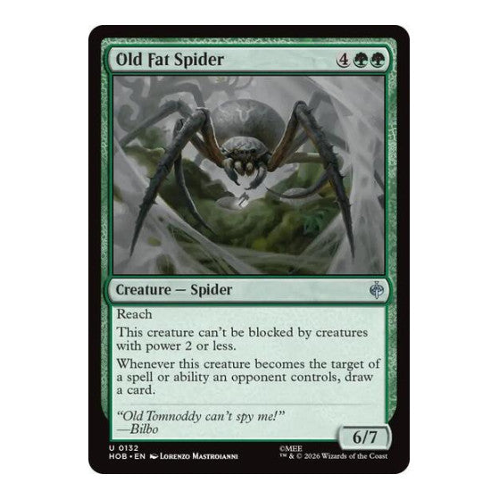 Old Fat Spider (HOB) #132 Uncommon (Lightly Played) The Hobbit Magic: The Gathering: 2026