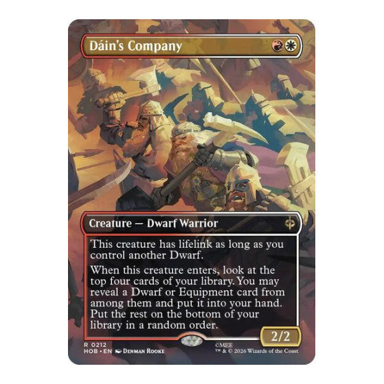 Dains Company Borderless (HOB) #212 Rare (Near Mint) The Hobbit Magic: The Gathering: 2026